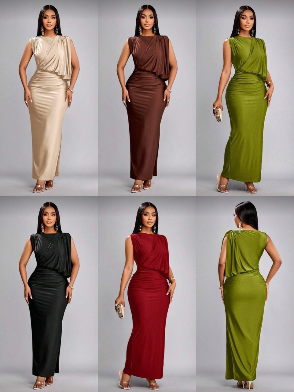 The Grecian Goddess Draped Maxi